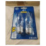GE 40 watts light bulbs. 6-2 ct packs