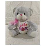 #1 Mom plush bear