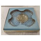 Vintage Crystal 1457 Two Piece Lazy Susan