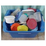 Plastic bowls and lids