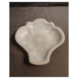 Vintage McKee Toltec pattern white milk glass