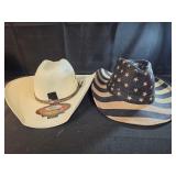 2 summer cowboy hats