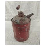 Vintage metal fuel can
