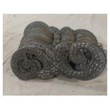 Vintage architecture brass? gate decor. 18 pieces