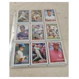 Baseball cards including Mookie Wilson, Jeff