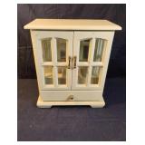 Vintage wooden painted jewelry boz 11.5 x 5 x 10