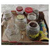Misc glass jars