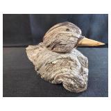 4"  rustic handcrafted wooden bird figure
