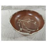 The Pottery Works pottery bowl with handles