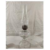Vintage glass oil lamp