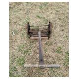Vintage manual reel lawn mower
