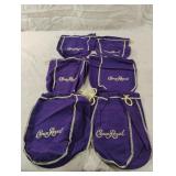 Crown Royal bags. 6 total