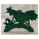 Vintage cast iron rooster boot scrape