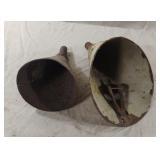 Vintage metal funnels