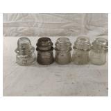 Vintage glass insulators