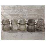 Vintage glass insulators