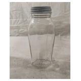 Vintage glass jar with zinc lid