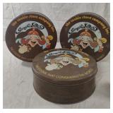Vintage collectible tin for "Genghis Cookie,"