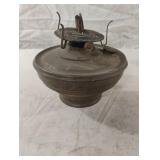 Vintage brass oil lamp base