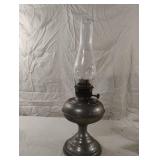 Vintage Rayo nickel-plated brass oil lamp