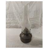 Vintage brass oil lamp