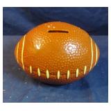 Ceramic football bank 7" long