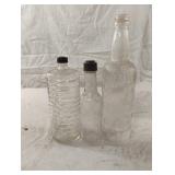 Vintage glass bottles