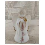 Vintage Fenton art glass sating praying angel