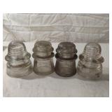 Vintage glass insulators