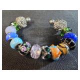Trollbeads charm bracelet featuring various