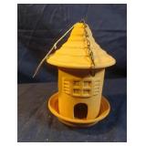 Hermitage Pottery Terra Cotta hanging bird feeder