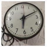 Vintage Simplex School clock. Works. Needs second