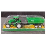 Farmer toy tractor and dump trailer