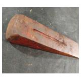 Vintage metal wedge