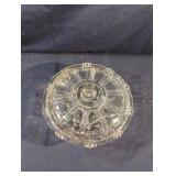 Vintage Candy Dish with Lid Beaded Panel Design