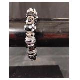 Black and white beaded bracelet