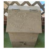 Taters & Onyuns wood box 13 1/2 x 20 1/2 x 11 1/2