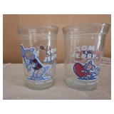 vintage Welch's Jelly Jar glasses Tom and Jerry
