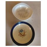 10.25' Vintage TST2 Blue Floral Versatile bowl