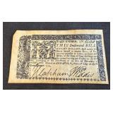 eight-dollar Maryland banknote issued in 1774