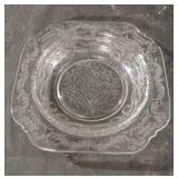 Vintage Federal Glass Madrid pattern clear