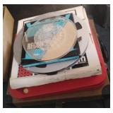 Vintage reel-to-reel magnetic tapes