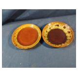 Brown glaze plates