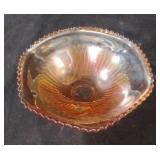 Vintage Jeannette Glass Company marigold carnival