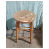 Wood stool 12 1/2 x 23 1/2
