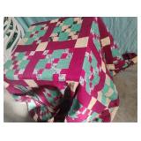 Vintage hand made double sided quilt. Needs