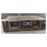 JVC TD-W203 Stereo Double Cassette Deck. Powers