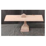 Vintage adjustable metal table lamp. Works