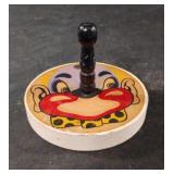 Vintage wood clown key holder