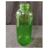 Vintage green glass 32 oz refrigerator water